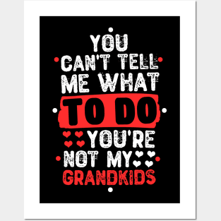 You Can't Tell Me What To Do You're Not My Grandkids Posters and Art